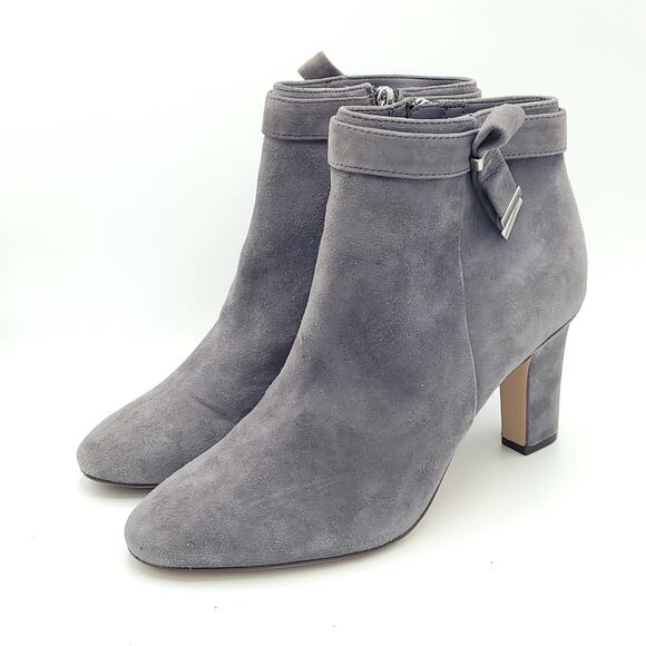 Lauren by Ralph Lauren Brin Leather suede gray Ankle Boots women's size 10 - Picture 1 of 9